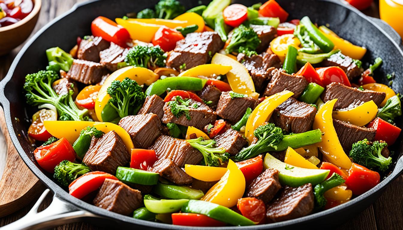 Quick Low-Carb Beef and Vegetable Skillet Recipe