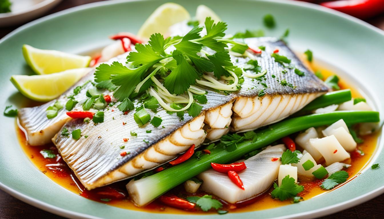 Easy Steamed Fish with Ginger and Spring Onion Recipe