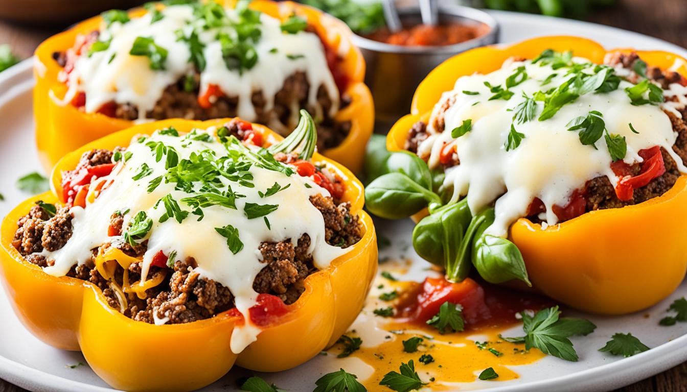 Easy Stuffed Bell Peppers with Ground Beef Recipe